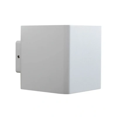 Immagine di Lucande Applique da esterni LED Aaron, bianco, alluminio, up/down