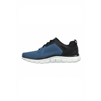 Immagine di Skechers Traccia più Ampia, Sneaker Uomo, Blue Mesh Pu Black Trim, 39 EU
