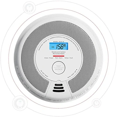Immagine di X Sense Rilevatori di Fumo e Monossido Carbonio Combinati Interconnessi Wireless con Display LCD &amp; Batteria da 10 Anni, SC07 W, 1 Pack