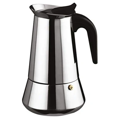 Immagine di Ilsa Caffettiera Esxpresso, in acciaio inox, modello: Bonkaffe, colore: argento centimeters