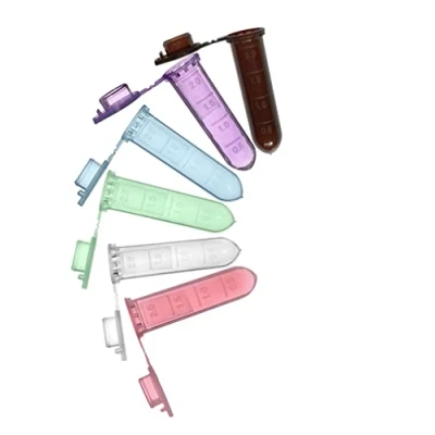 Immagine di MUHWA Tubi per microcentrifuga da 2 ml, 500 micro provette graduate con tappo a scatto, flaconcino arrotondato campione in microtube laboratorio (colore assortito)