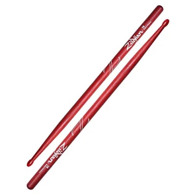 Immagine di Zildjian 5B Hickory Drumsticks Nylon Tip Red