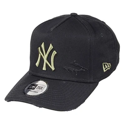 Immagine di New Era York Yankees 9forty A Frame Adjustable cap Distressed Black/Olive One Size