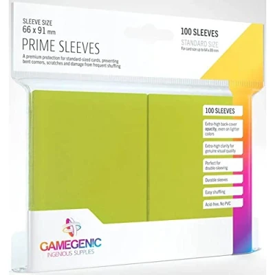 Immagine di Gamegenic GGS11022ML Prime Sleeves (100 Pack), Lime