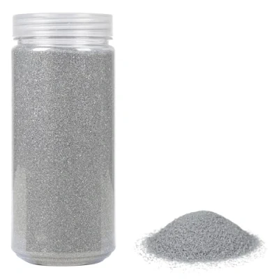 Immagine di Heku 30330 23 decorativa/sabbia colorata argento, 750 g, in barattolo richiudibile, 750g / Körnung 0,1mm, Unità