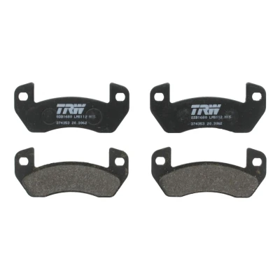 Immagine di TRW GDB1680 Kit pastiglie freno Non predisposto per contatto segnalazione usura LIGIER: Nova Hatchback, AIXAM: A.741 500 Hatchback