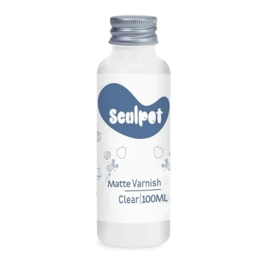 Immagine di Vernice per argilla da 100 ml, finitura opaca, asciugatura all&#039;aria, impermeabile e resistente ai graffi, design Airdry
