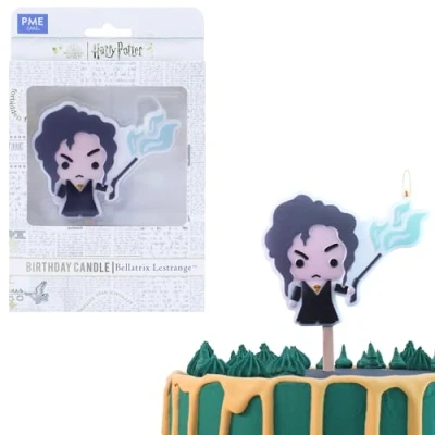 Immagine di PME Harry Potter Candelina personaggio con Bellatrix Lestrange, per compleanni