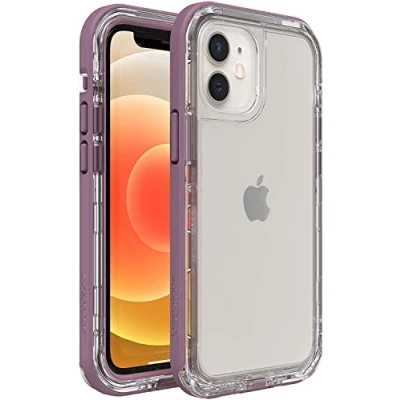 Immagine di LifeProof per Apple iPhone 12 mini, Custodia sottile resistente a cadute, polvere e neve, gamma Next , Trasparente/Viola
