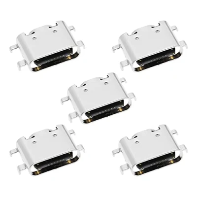 Immagine di VGOL 5 Pezzi Porta Di Ricarica Tipo C Da Compatibile Con GoodTel G3 Tablet Connettore Per Caricabatterie USB Presa Jack Parti Ricambio Saldatura