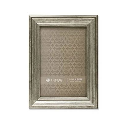 Immagine di Lawrence Frames Sutter Cornice portafoto brunita, 10,2 x 15,8 cm, colore: Argento