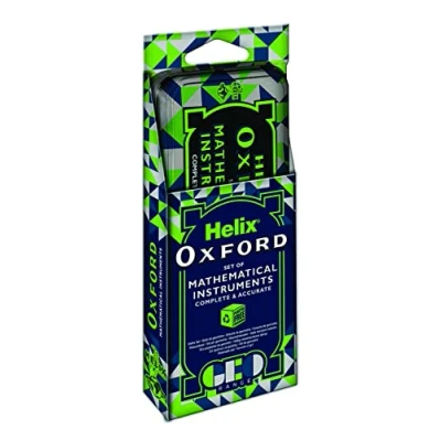 Immagine di Helix Oxford Geo Maths Set di matematica, colore: Verde
