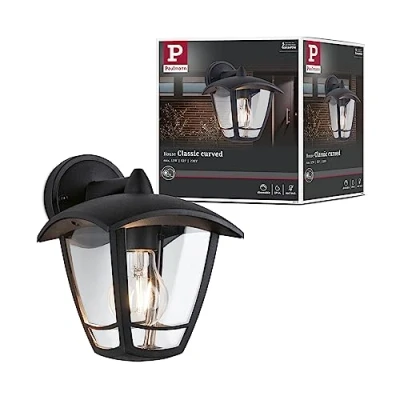 Immagine di PAULMANN 94392 Lampada da parete E27 Trasparente, Nero