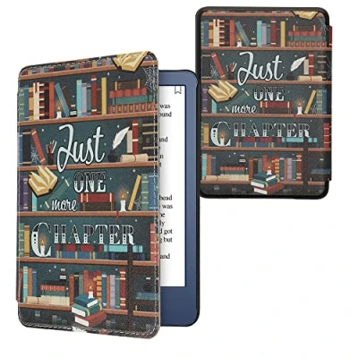 Immagine di kwmobile Custodia eReader Compatibile con Amazon Kindle (2022/2024) Cover eBook Reader Flip Case multicolore Ancora un Capitolo