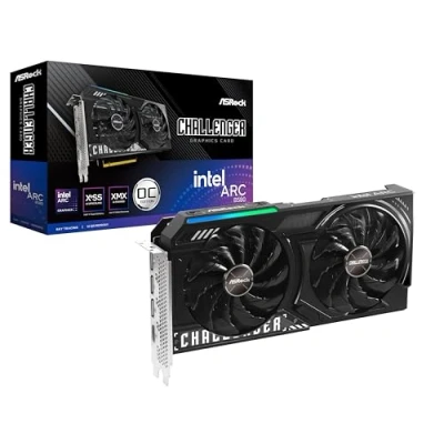 Immagine di ASRock Scheda grafica Intel ARC B580 Challenger 12 GB OC GDDR6 19 Gbps 192 bit 2740 MHz 650 W 7680 x 4320 Dual Fan