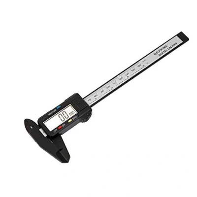Immagine di Calibro a Corsoio Digitale, KATSU 150mm 6&quot; Display LCD Digitale in Fibra di Carbonio per Misurazioni Esterne, Interne e Profondità