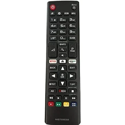 Immagine di Vsnetwork Telecomando di ricambio LG AKB75095308 compatibile con tutte le TV LCD LED Smart 4K LG, Plug&amp;Play, tasti Netflix ed Amazon, nessuna programmazione