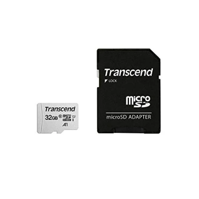 Immagine di Transcend TS32GUSD300S AE Scheda di Memoria MicroSDXC 300S, 32 GB, Con adattatore, Imballaggio Apertura Facile