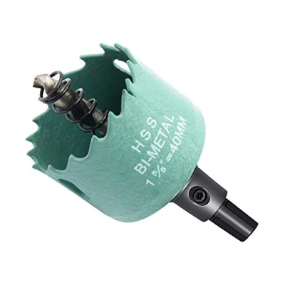 Immagine di Sega a tazza 40mm, punta LAIWEI per forare legno, lamiere sottili, profili in alluminio, PVC, ecc. Strumento di foratura affilato e resistente