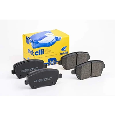 Immagine di metelligroup 22 0485 0 Pastiglie Freno Anteriori E Posteriori, Made in Italy, Pezzo di Ricambio per Auto/Automobile, Kit da 4 Pezzi, Certificate ECE R90, Prive Rame