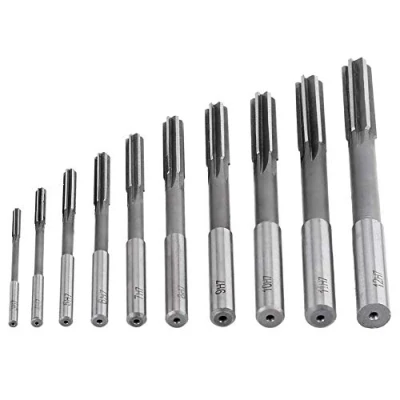 Immagine di 10pz HSS Set di Fresa a Macchina H7 Alesatore per Codolo Dritto 3/4/5/6/7/8/9/10/11/12mm