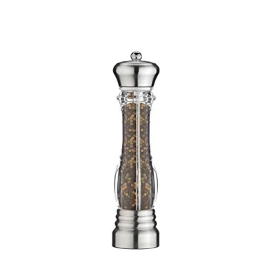Immagine di Gmill by Grunwerg Macinapepe singolo in acciaio inox e acrilico, 30 cm