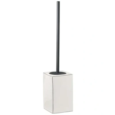 Immagine di Gedy Bianco, G Lucrezia, Scopino WC, Scovolino Bagno Realizzato in Ceramica, Misure 46X10X10 CM e Peso 0,698 kg, Design R&amp;S, 2 Anni di Garanzia, Unica