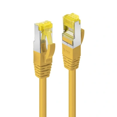 Immagine di Lindy Cavo di rete RJ45 S/FTP LSZH da 1,5 m, spina gialla Cat.6A, grezzo Cat.7 (S/FTP, CAT6a, 1.50 m),