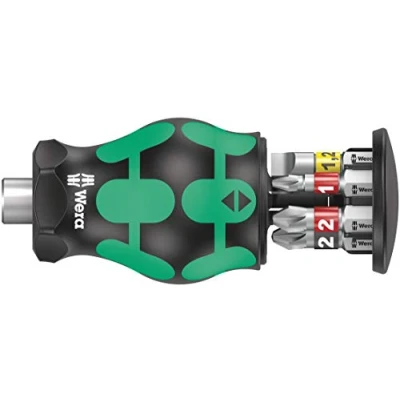 Immagine di Wera Kraftform Kompakt Stubby Magazin 1 05008873001 Kit inserti 7 parti Croce Phillips, Taglio, TORX incl. porta