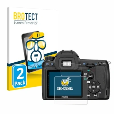 Immagine di brotect Pellicola Protettiva per Pentax K5, K 5 Protezione Schermo (2 Pezzi) [Trasparente, Anti Impronte]