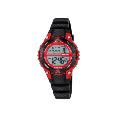 Immagine di Calypso Orologio digitale Unisex, con Display LCD e cinturino in plastica, colore: nero, 6 K5684