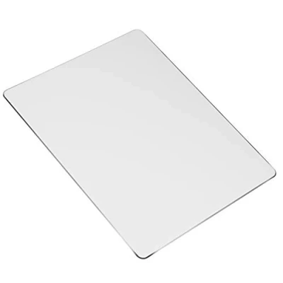 Immagine di Tappetino per Mouse in Alluminio Metallo Doppia Faccia Pad Rigido Impermeabile Laptop, Computer e PC 220 * 180 2 MM (Argento)