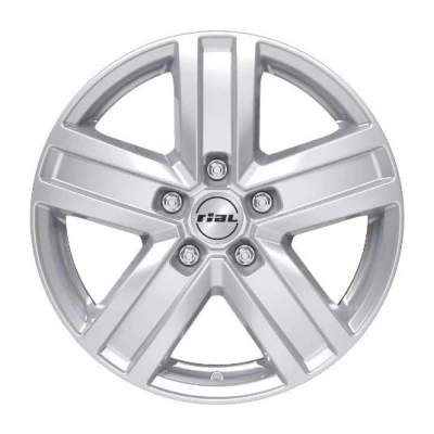Immagine di RIAL 5 fori 16Inch 160mm cerchio in lega Transporter Argento polare TP65660FT11 Cerchione