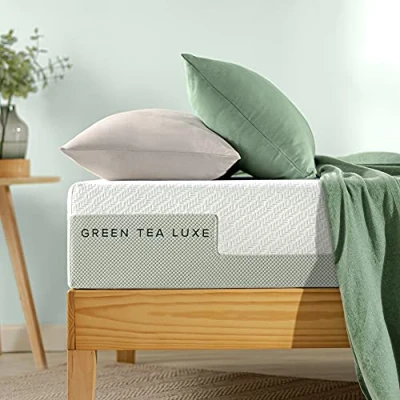 Immagine di Zinus Green Tea Luxe Materassi in Schiuma, Tessuto Memory Foam, Bianco, 180 x 200 cm