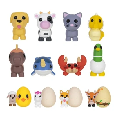 Immagine di Adopt Me! Confezione da 10 animali misteriosi Serie 1 Top Gioco online Codice articolo virtuale esclusivo incluso Divertenti giocattoli collezione per bambini con i tuoi