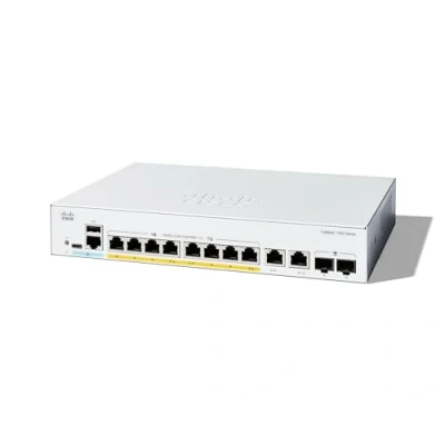 Immagine di Cisco Catalyst 1300 8FP 2G Managed Switch, 8 porte GE, Full PoE, 2 combinate 1GE, protezione limitata a vita (C1300 2G)