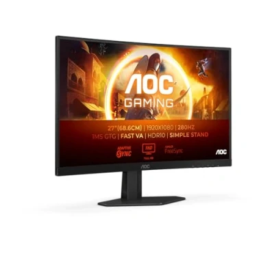 Immagine di AOC Gaming C27G4ZXED 27 Zoll FHD Curved Monitor, 280 Hz, 1ms, HDR10, FreeSync Premium (1920x1080, HDMI, DisplayPort) schwarz/grau