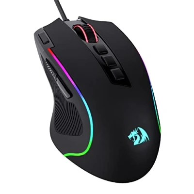 Immagine di Redragon M612 Predator RGB Gaming Mouse, 8000 DPI Wired Optical Gamer Mouse con 11 Pulsanti Programmabili e 5 Modalità Retroilluminate, Software Supporta Tasti FAI DA TE Tasto Rapid Fire