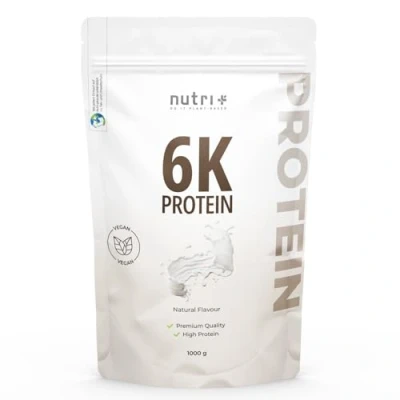 Immagine di Nutri+ Proteine 6K in Polvere a base Vegetale Neutro 1kg 6 Componenti Proteiche con Isolato di Proteina Piselli