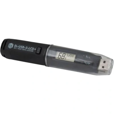 Immagine di Lascar Electronics EL USB 2 LCD+ Data logger multifunzione Misura: Temperatura, Umidità dellaria 35 fino a 80 C 0 100 % ur