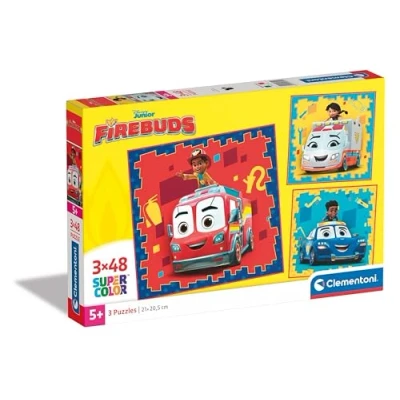 Immagine di Clementoni Disney Firebuds Supercolor 3x48 (Include 3 48 Pezzi) Bambini 5 Anni, Puzzle Cartoni Animati, Made in Italy, Multicolore, 25311