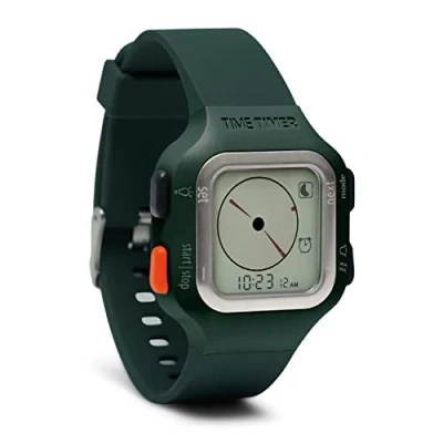 Immagine di TIME Timer Orologio — visivo conto alla rovescia analogico e digitale di 12 o 24h per la produttività, l&#039;apprendimento, l&#039;esecuzione test il monitoraggio dell&#039;allenamento (Sequoia Green)
