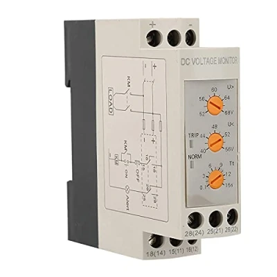 Immagine di Modulo di controllo regolabile interruttore protezione relè sovratensione per CC 12V/24V/36V/48V(DC48V)