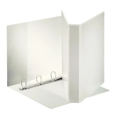 Immagine di Esselte Raccoglitore a Display in PP Personalizzabile (3 tasche) Anelli 4 30 D Formato Maxi Bianco 394756000