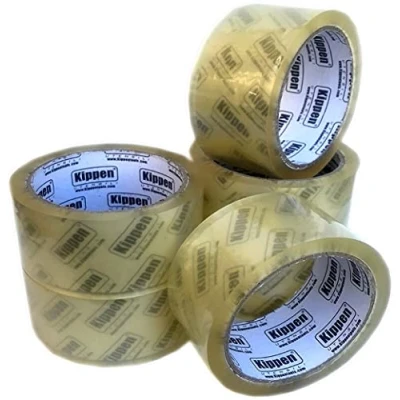 Immagine di kippen 9004T1 Confezione da 6 Rotoli di Nastro Adesivo Trasparente per Imballaggi. Misura: 50mt x 48mm.