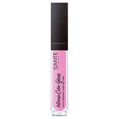 Immagine di Sante Naturkosmetik Lucidalabbra naturale con finitura lucida, burro di karitè per labbra curate, Intense Color Gloss, n. 05 Dazzling Rose, 1 x 5,3 ml