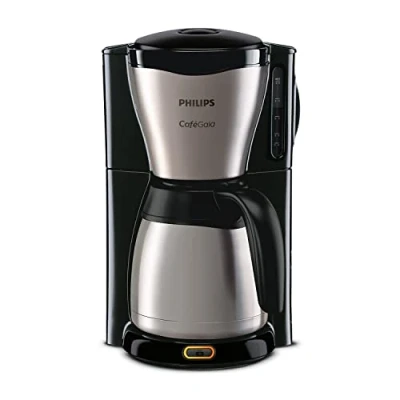 Immagine di Philips Macchina da Caffè Americano Caraffa Termica 1.2 L, 15 Tazze, in Acciaio Inox, Argento/Nero (HD7546/20)