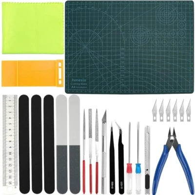 Immagine di 25 Pezzi Gundam Model Tools Kit, Set di Strumenti per Hobby Assembler, Modellazione Base e Artigianale Costruzione, Riparazione Fissaggio
