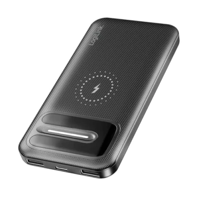 Immagine di LogiLink PA0343RF Power Bank da 10.000 mAh, ricarica wireless o via cavo, rapida, con protezione 7 volte