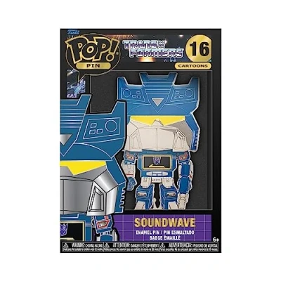 Immagine di Funko Large Pop! Enamel Pin SOUNDWAVE TRANSFORMERS: Spille Smaltate Spilla da Collezione Carina per gli Zaini &amp; Borse Idea Regalo Merchandising Ufficiale TV Fans